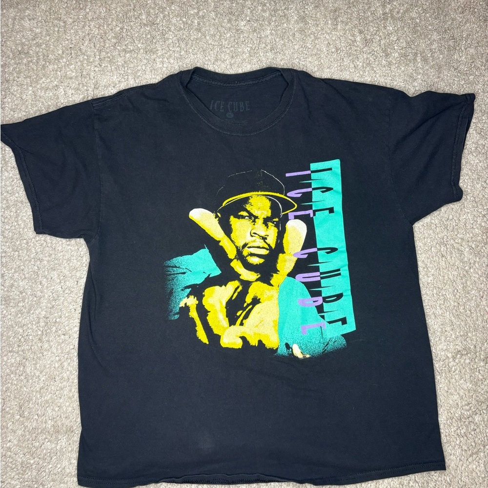 Black Ice Cube Retro Graphic Tee